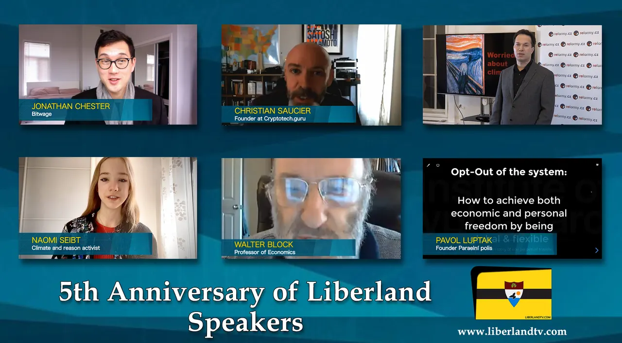 5th Anniversary of Liberland Speakers Free Republic bitcoin blockchain crypto tv