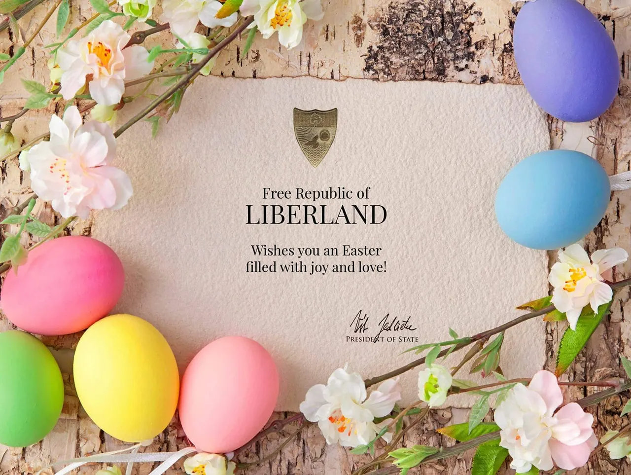 Liberland Aid Foundation – Easter but also 277 birthday of Thomas Jefferson